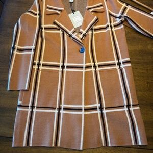 Never worn, new with tags one button coat with pockets